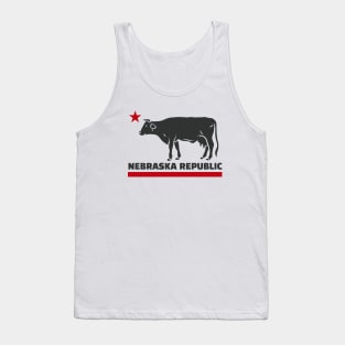 Funny Nebraska Republic // California State Flag Parody Tank Top